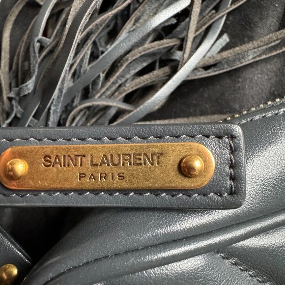 Yves Saint Laurent Gray Crossbody Camera Bag - Picture 11 of 16